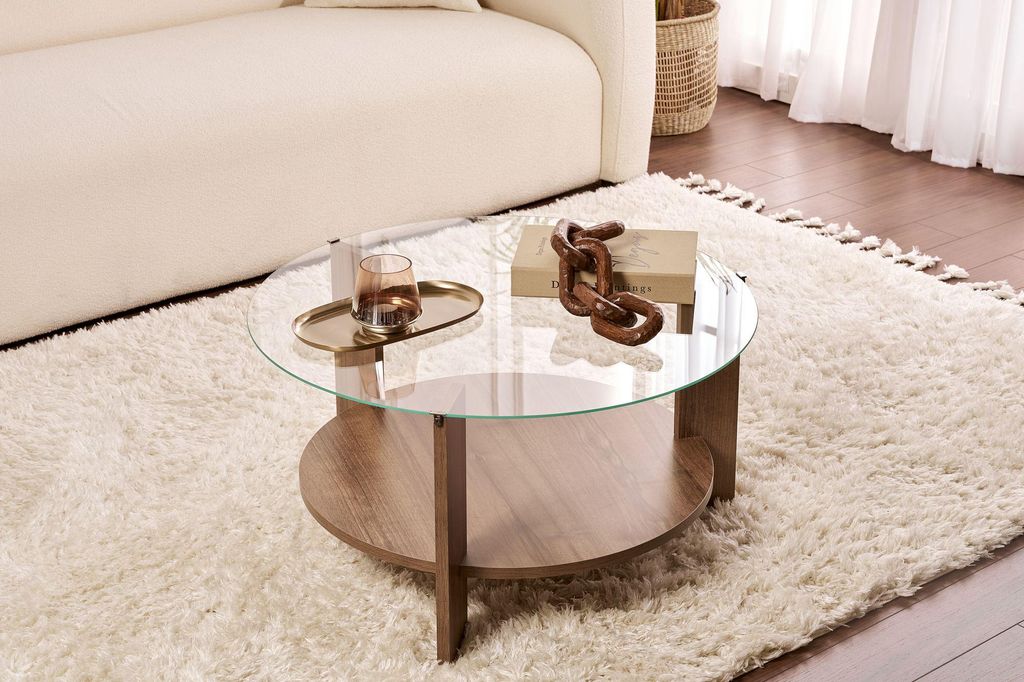 Skye Decor, Clara - Orech, Transparent, konferenčný stolík, Obrázok produktu 
