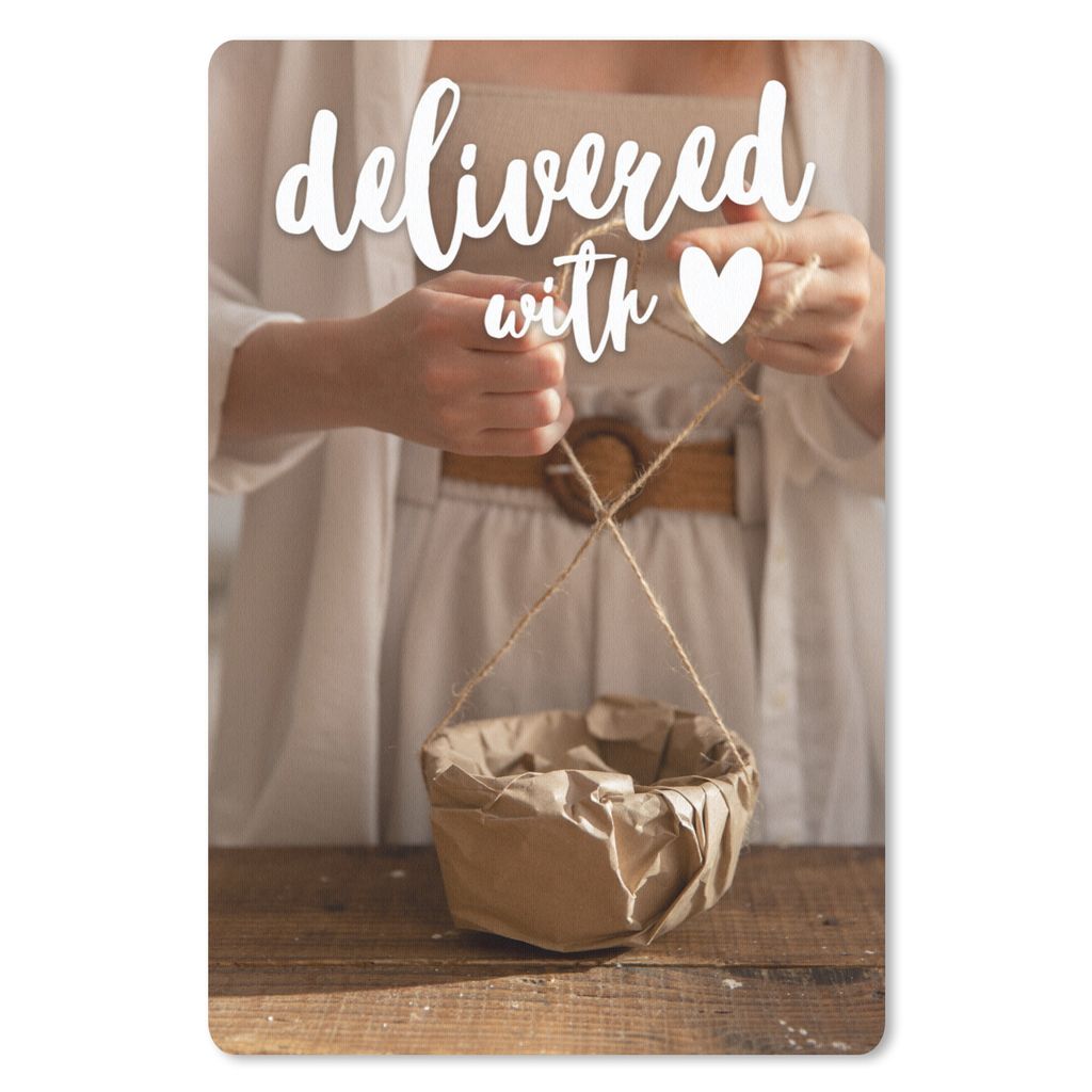 MuchoWow Mauspad Mousepad Sprichwörter - 'Mit Liebe befreit' - Zitate 18x27 cm - Mousepads - Maus Mat - Pad - Mausunterlage