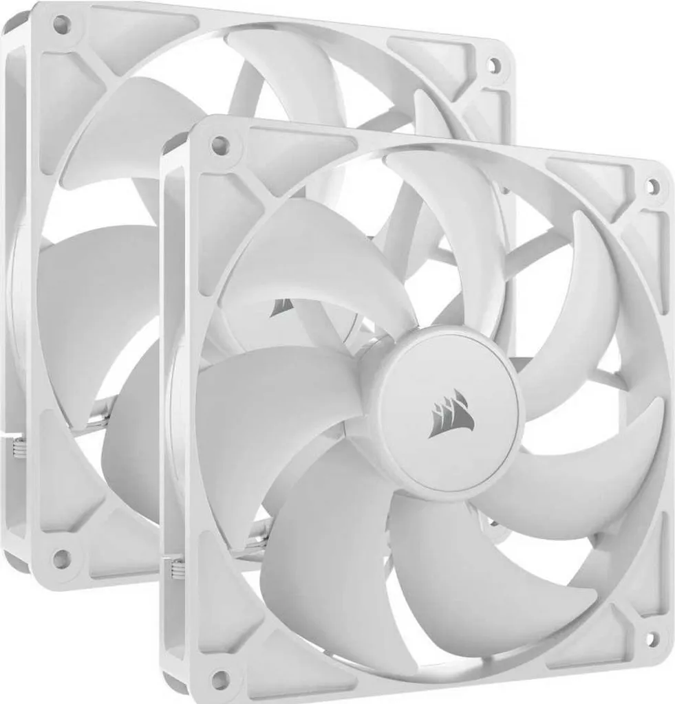 Kit 2 Ventole CORSAIR RS140 White: Eleganza Bianca e Performance PWM