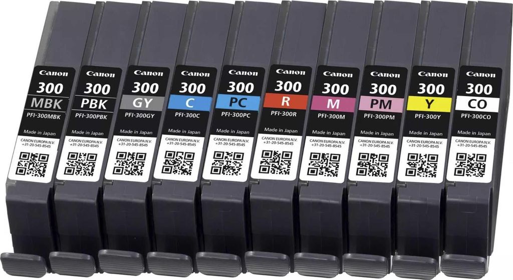 Canon PFI-300 Multipack MBK/PBK/C/M/Y/PC/PM/R/GY/CO Immagine del prodotto 