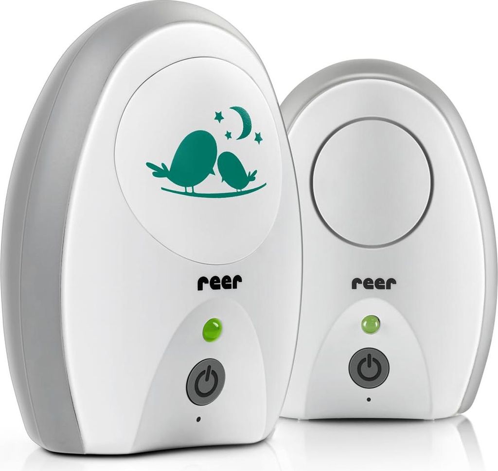 reer Neo Digital Babyphone | 250 m Reichweite | ECO-Modus | VOX-Funktion | FHSS-Technologie | Akku- oder Netzbetrieb | Qualität vom Erfinder Single
