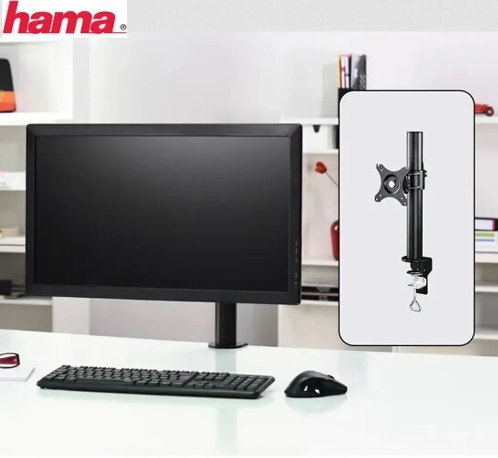 Support Écran Hama pour Télétravail : Optimisation Bureau et Posture