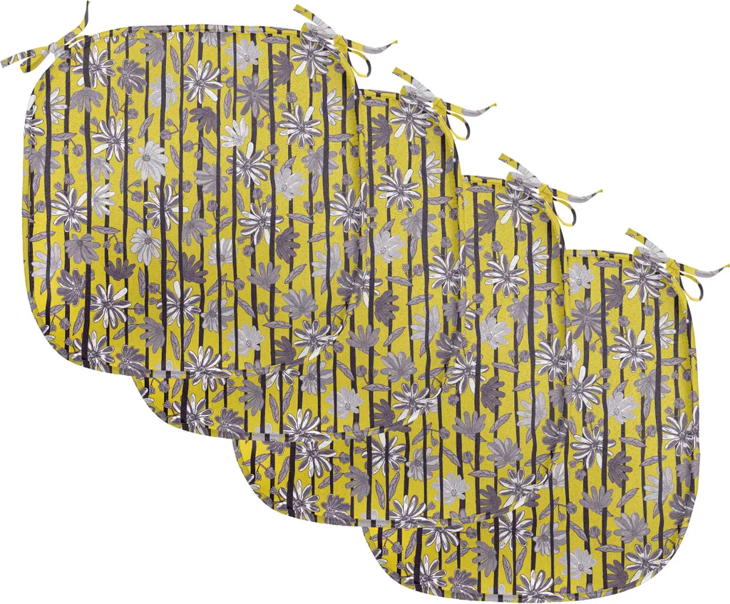 Cuscini Decorativi ABAKUHAUS Tropicali Gigli Gialli - Set 4