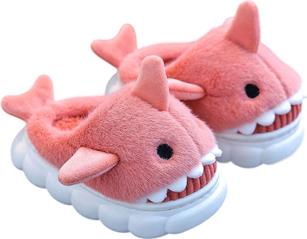 Kinder Hausschuhe Gefüttert Slippers Isoliert Schlappen Pantoffeln Liron Rot Gr.34/35