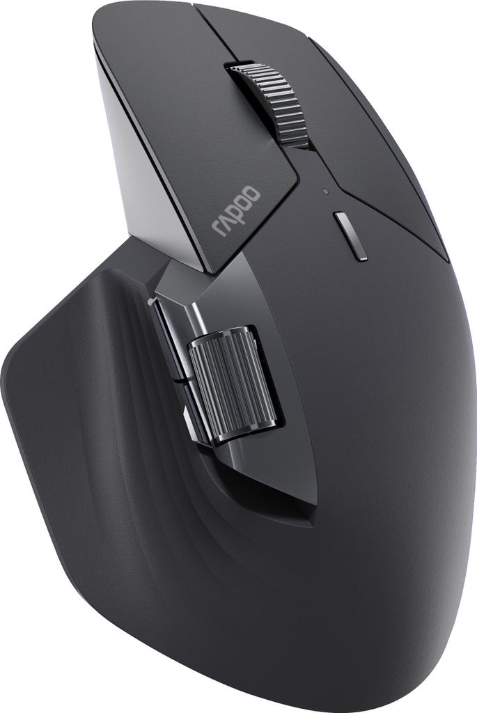 RAPOO Maus MT760L Wireless Multi-Mode Grau Schwarz Produktbild 