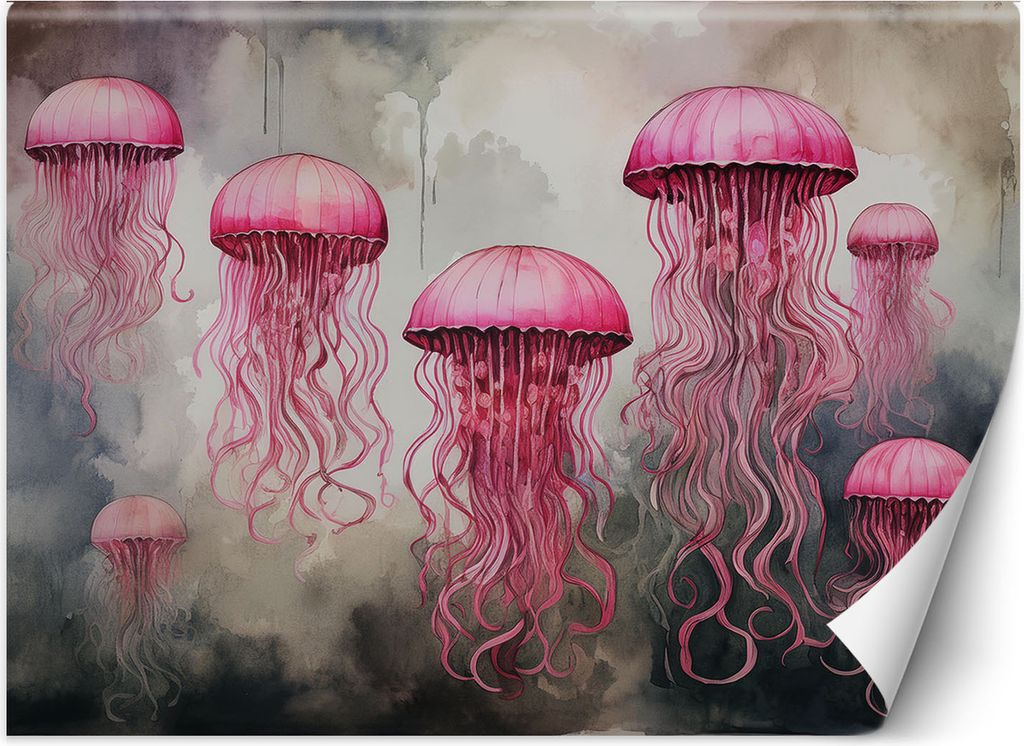 Vlies fototapete Rosa Meeresqualle 400x280 cm Feeby Rosa inkl. Kleber einfache Montage
