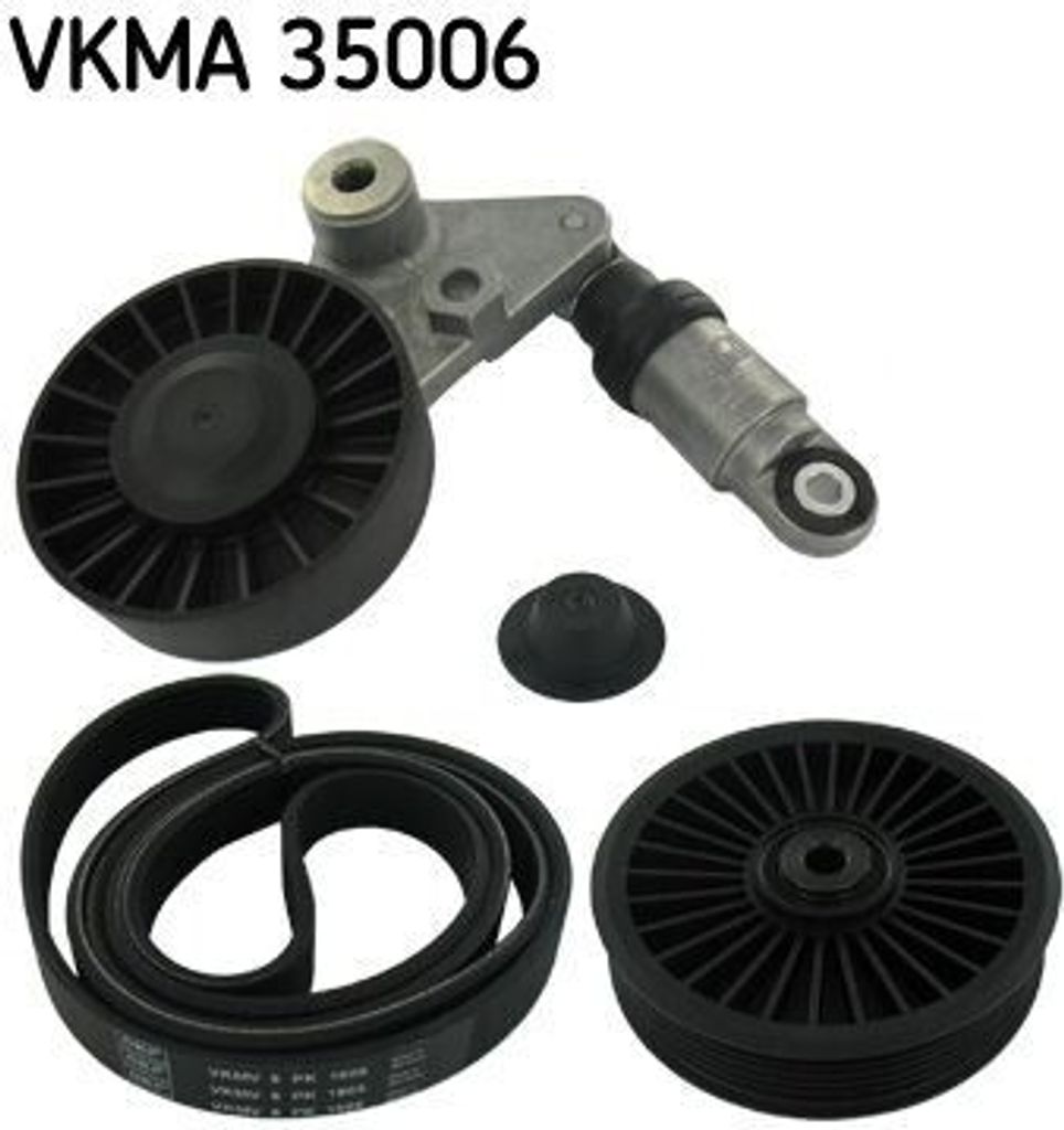 SKF VKMA 35006 Keilrippenriemensatz OE 1340827 kompatibel mit Astra G, Signum, Vectra, Zafira, Astra