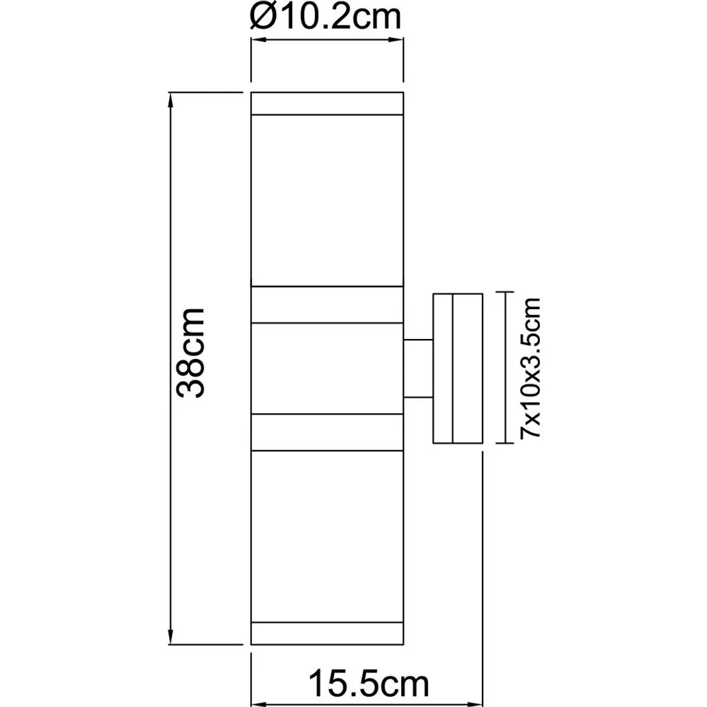 Lampe Extérieure Design pour Allée et Terrasse XELOO Argent 37 cm - 8