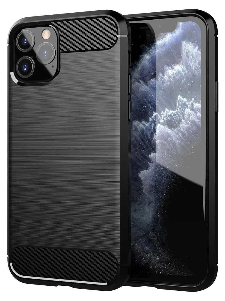 Custodia Cadorabo per Apple iPhone 11 PRO in TPU nero protettivo custodia cover telefono cellulare