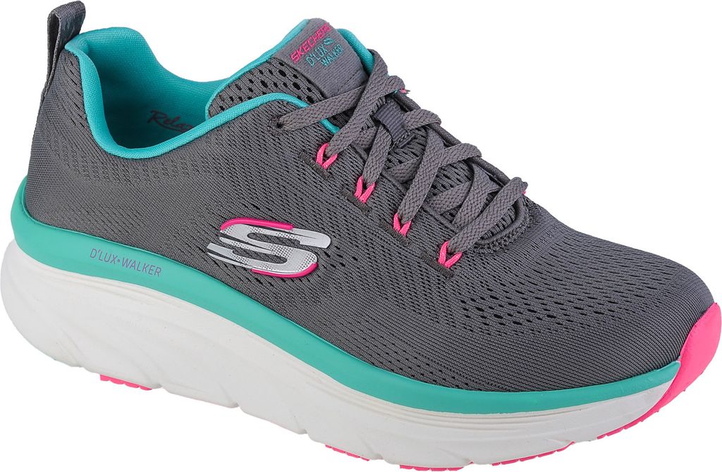 Skechers D'Lux Walker - Fresh Finesse 149368-GMLT, Sneaker, Damen, Grau