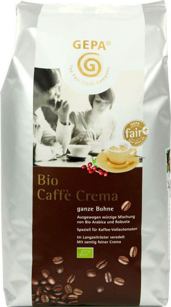 Caffè Crema - Arabica Robusta Kaffee ganze Bohne 1kg Produktbild 