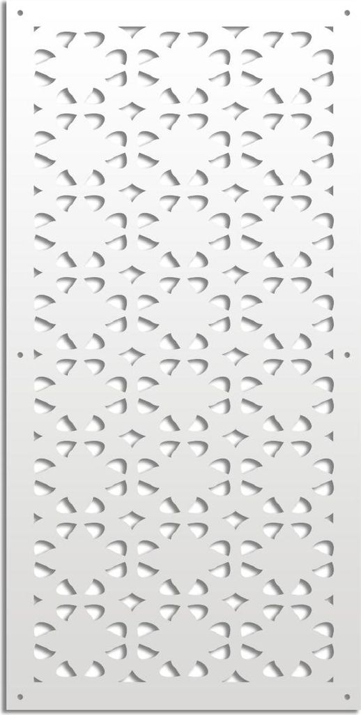 PINCERS – Perforiertes PVC–Panel – Sonnenschutz 47x94 cm weiß