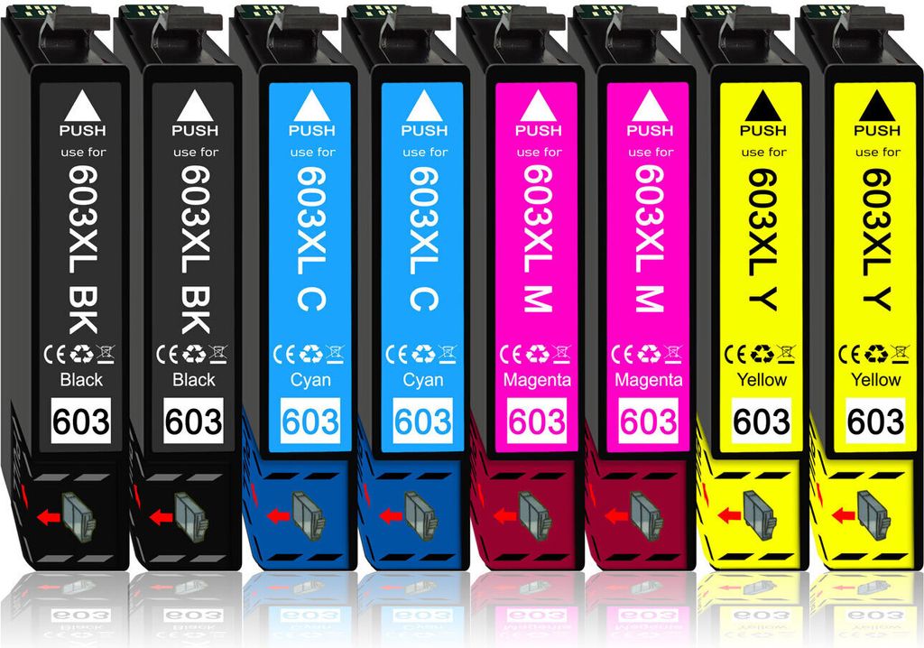 8er Pack Druckerpatronen 603 603XL kompatibel mit Epson XP-2150