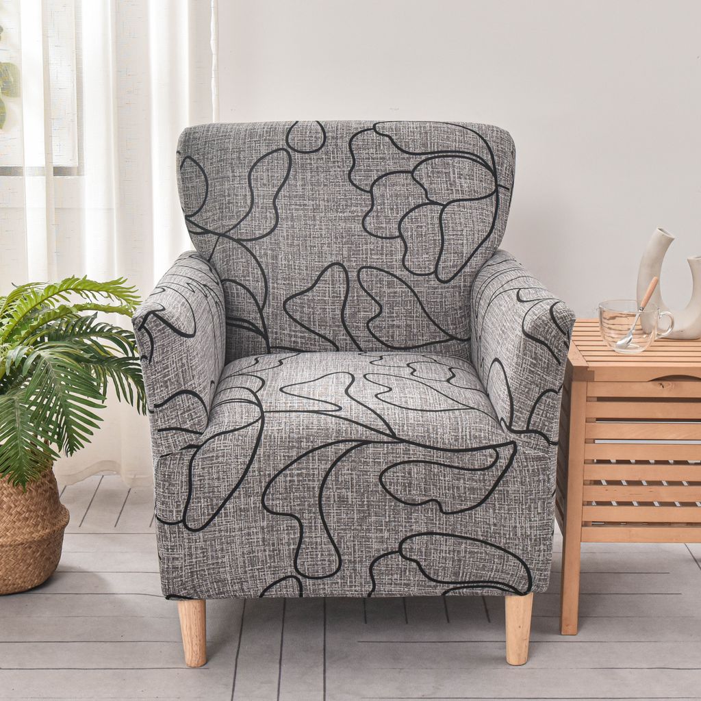 Stretch Sesselbezug Elastische Bedruckt Sofaüberzug Produktbild 