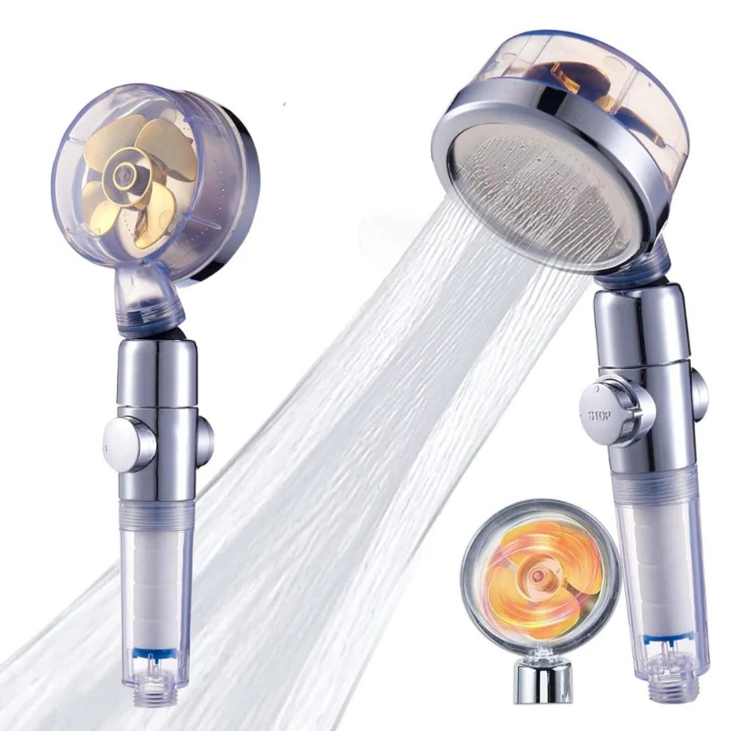 Sprchová hlavica Herzberg Turbo Charger Gold Obrázok produktu 