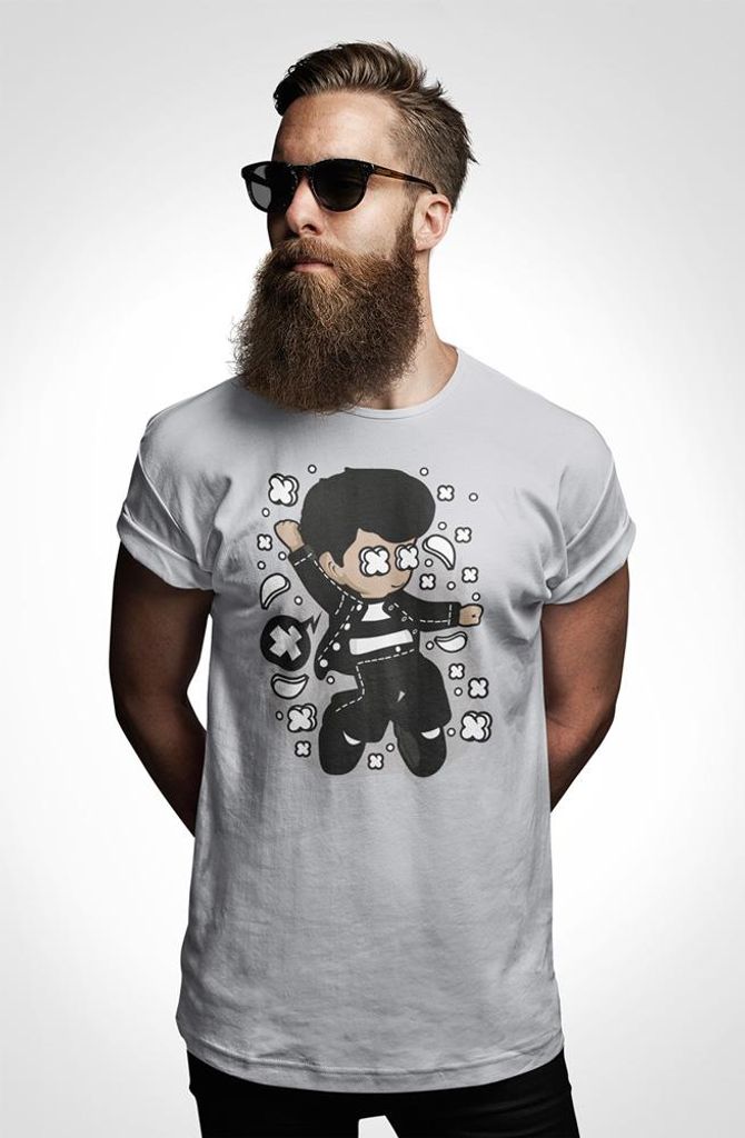 D&B Uni Polo PC00040 Elvis Grau-Größe L
