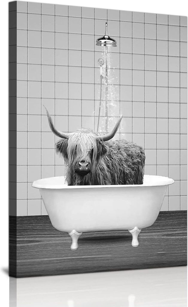 Lustiges rahmenloses Leinwandgemälde Minimalistisches Design 60x90 cm