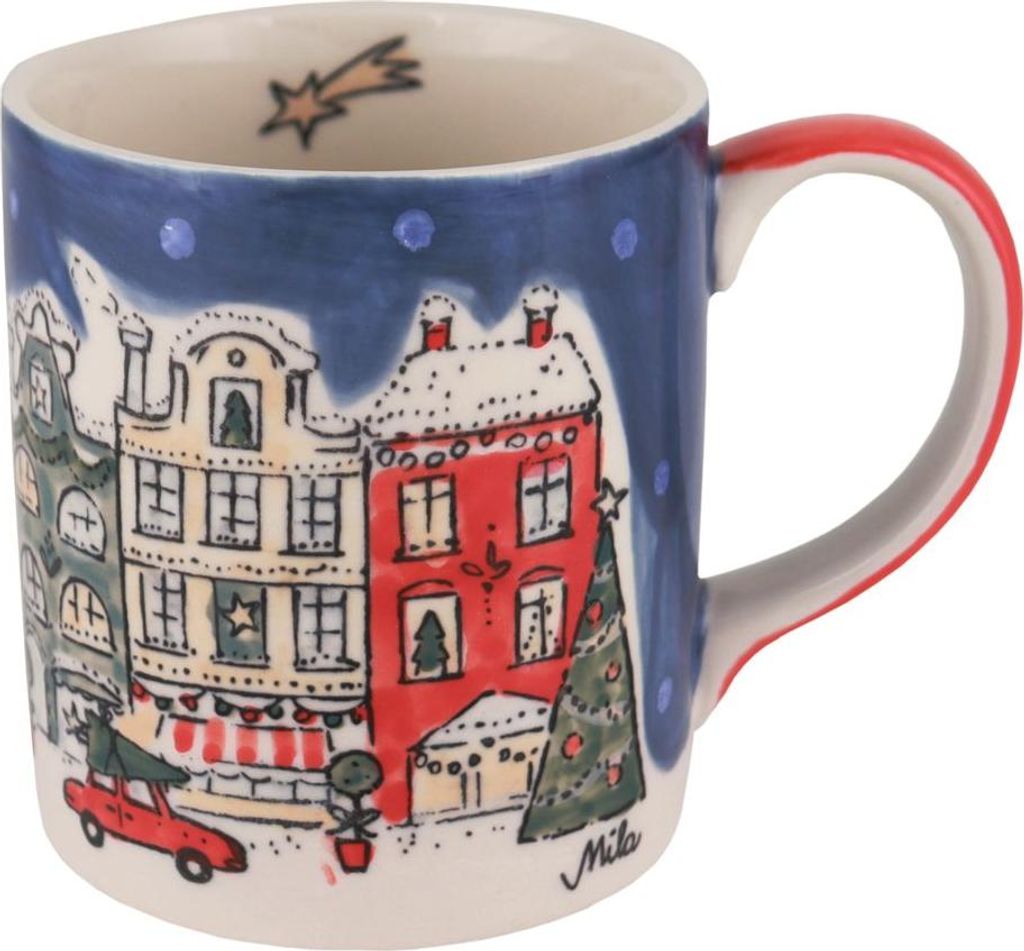 Mila Keramik-Becher Christmas Shopping | ca. 250 ml