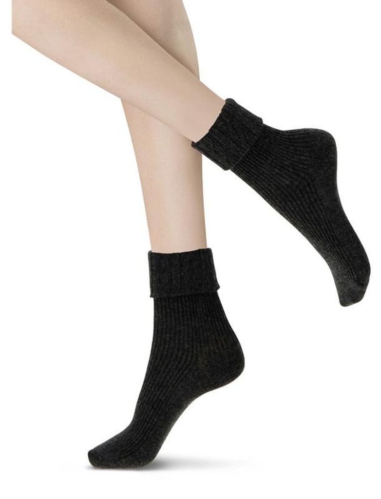 Damen Socken Hilda - Schwarz Melange - 35-38