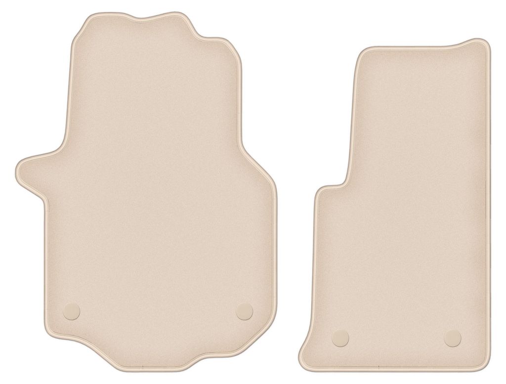 DURBAN Beige Velours-Fußmatten-Set für Mercedes Crafter II Produktbild 
