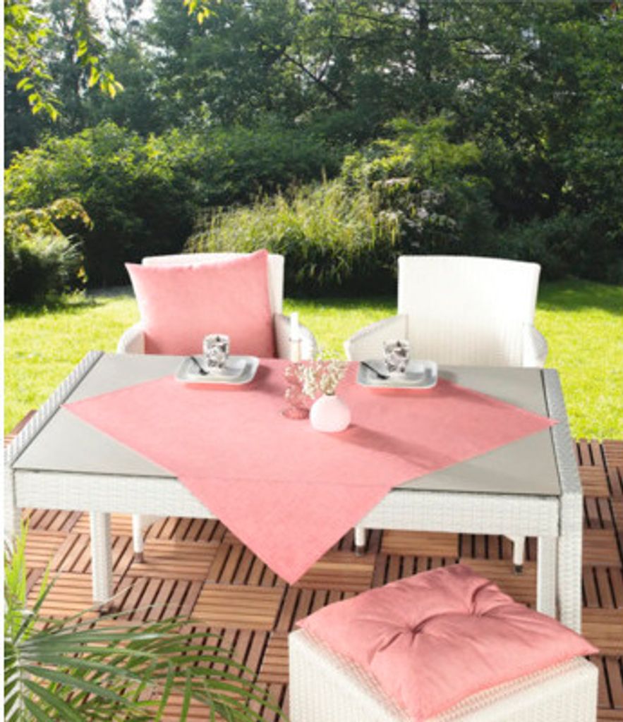 Outdoor Tischdecke Palma rosenholz 90 x 90 cm
