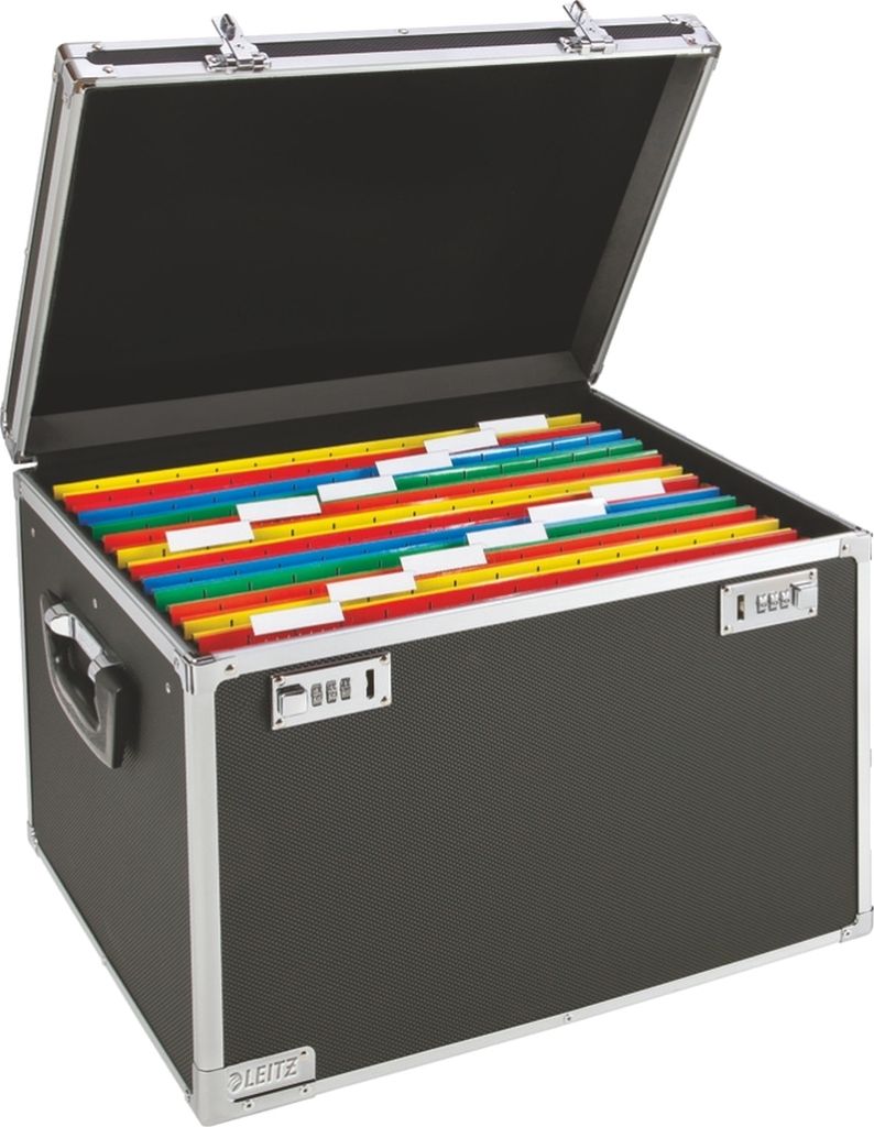 LEITZ Hängeregistratur Box schwarz/chrom
