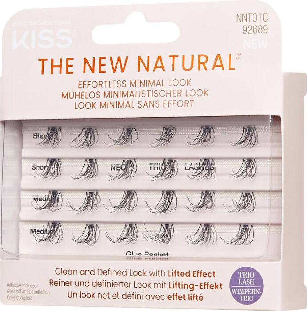 KISS Künstliche Wimpern The New Natural Trio Lash, 24 St