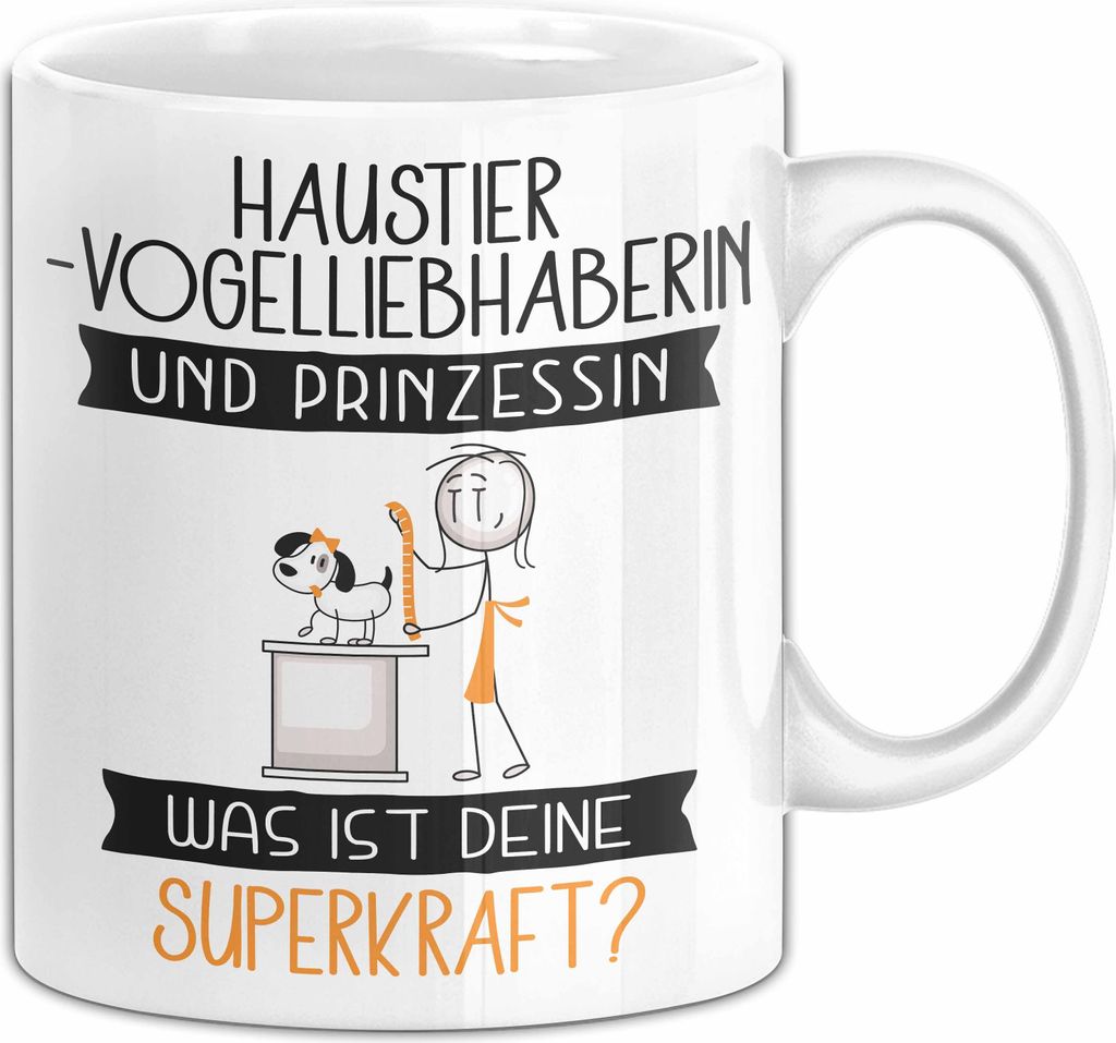 Haustier-Modedesignerin Und Prinzessin Tasse Geschenk Für Eine Haustier-Modedesignerin Geburtstag Was Ist Deine Superkraft (Weiß)