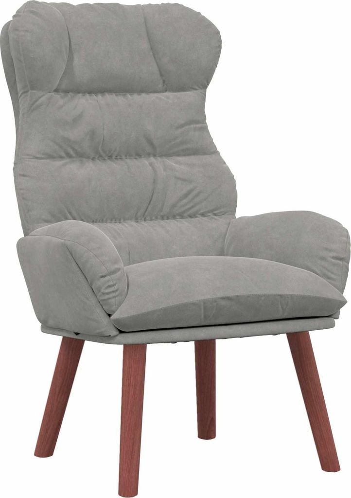 vidaXL Sessel Hellgrau 69 x 74 x 93 cm Samt