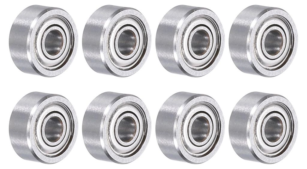 8 Stš¹ck MR93ZZ Kugellager Rillenkugellager Z2 3 x 9 x 4mm Hochkohlenstoff-Chromstahl Doppelt Metallgeschirmt Pr?zisionslager, P0 (ABEC 1)