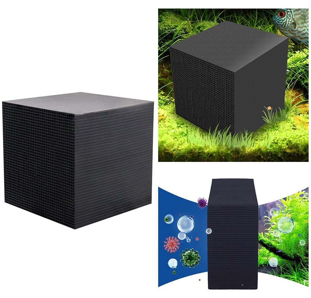 Wasserfilter Cube Aquarium Filter Eco-Aquarium Filter Ultra Strong Filtration & Absorption 10X10X10CM