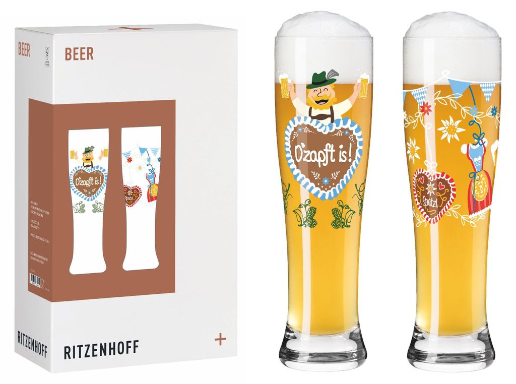 Ritzenhoff Brauchzeit Weizenbierglas-Set 2er 646 ml Produktbild 