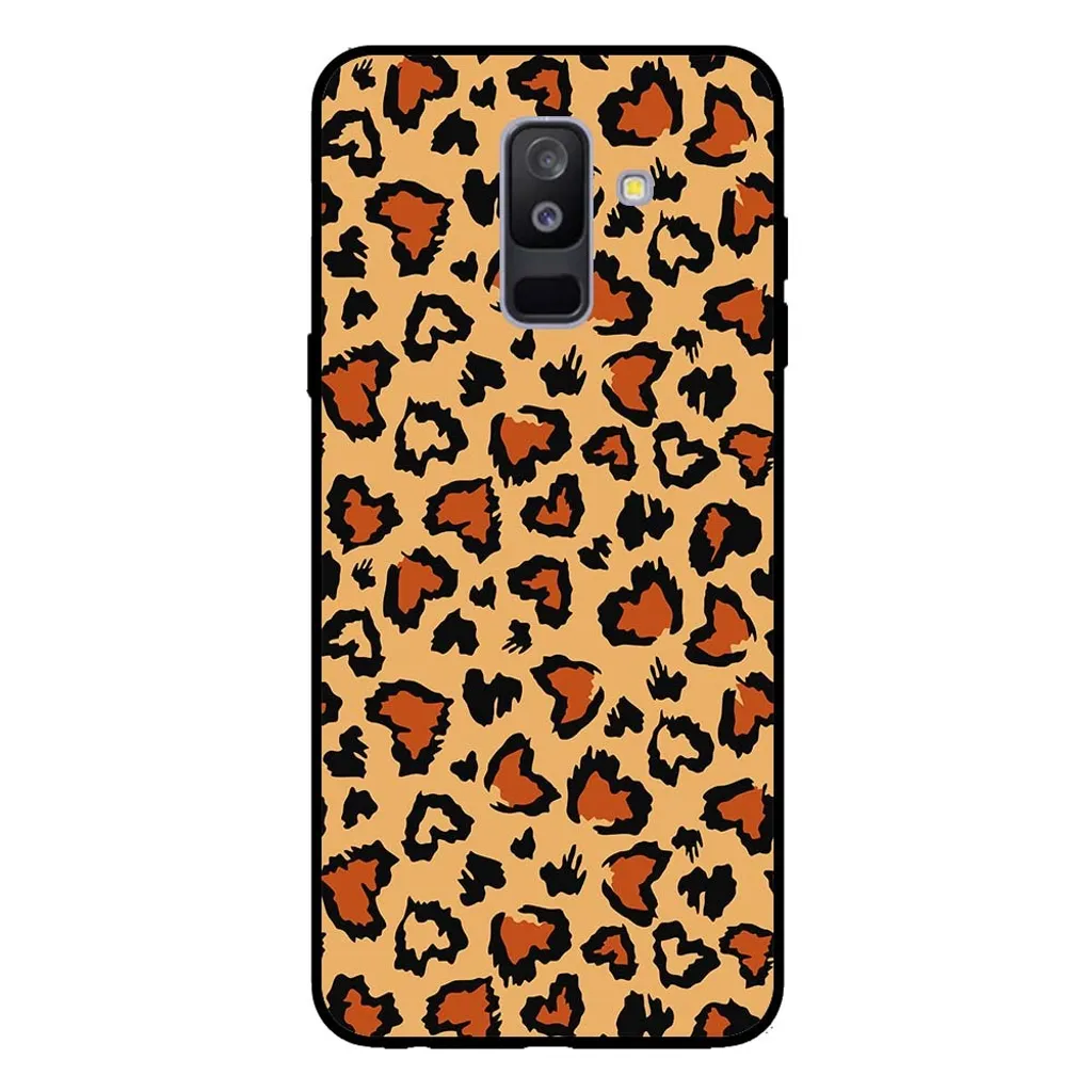 Custodia Samsung A6 Plus 2018 Tigre Pantera - Cover Marrone Resistente