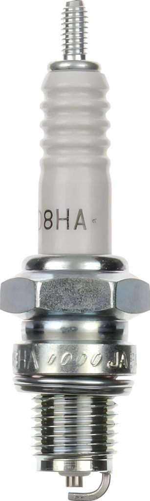 Zündkerzen Set NGK 4x D8HA Zündkerze, 12,7mm Kurzgewinde Ø 12,0mm Hex 18,0mm, Elektrodenabstand 0,75mm, Wärmewert 8, 7112