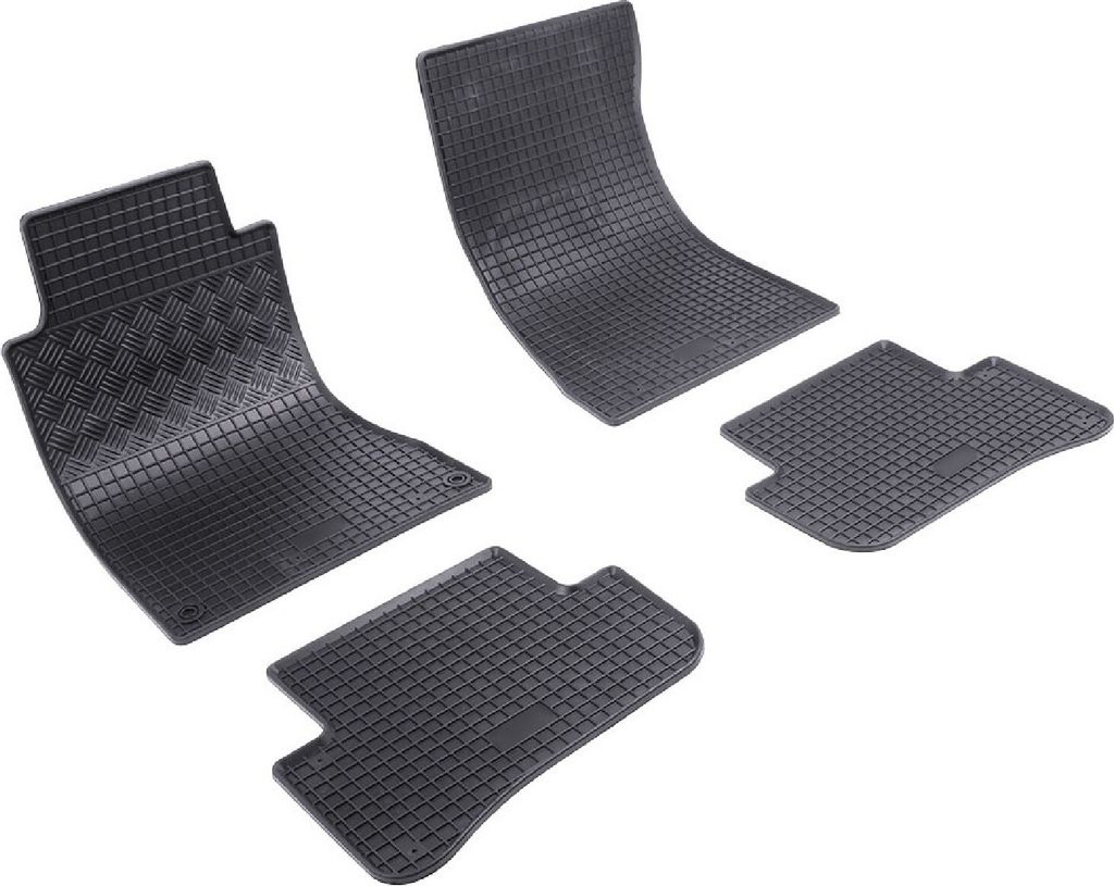 Z543725 Voll-Gummifußmatten passend für Mercedes C-Klasse T-Modell S203 Kombi 5türer 2000-2007