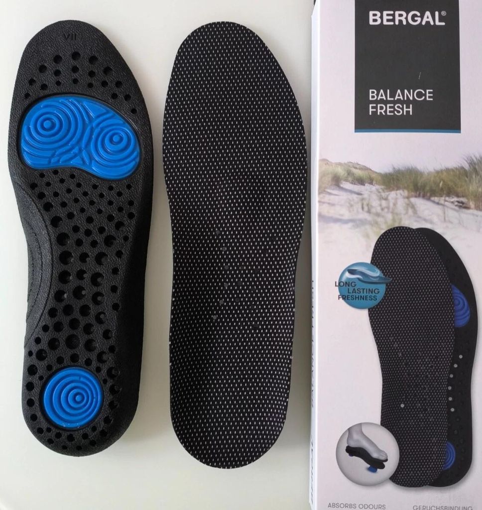 Bergal BALANCE FRESH Einlage mit Gel-Pads Einlegesohlen Sohlen Gr. 46