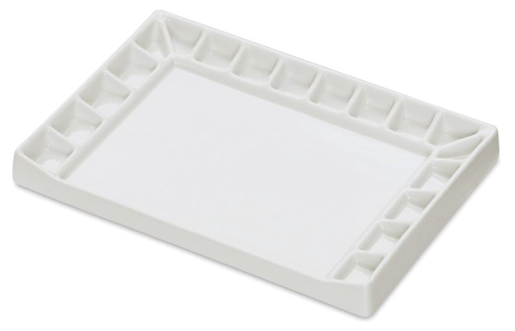MEEDEN Porzellanpalette 18 Mulden Mischpalette Malpalette Produktbild 
