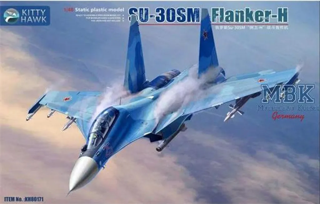 Maquette Avion Militaire Su-30SM Flanker-H Kitty Hawk KH80171 1/48