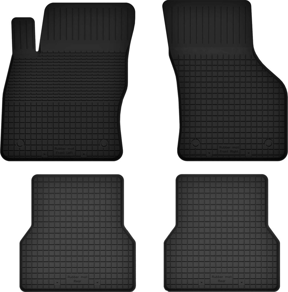 Gummifußmatten 4er Set, universell für: Fiat 500X II Crossover (2018-)