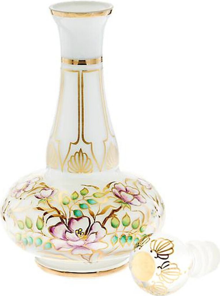 Flasche mit Verschluss White Queen 28 cm, Multicolor, aus Glas