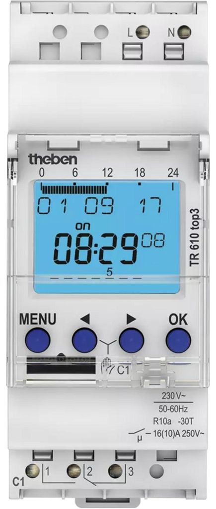 Theben Digitale Zeitschaltuhr mit Wochenprogram, 1 Kanal, Produktbild 