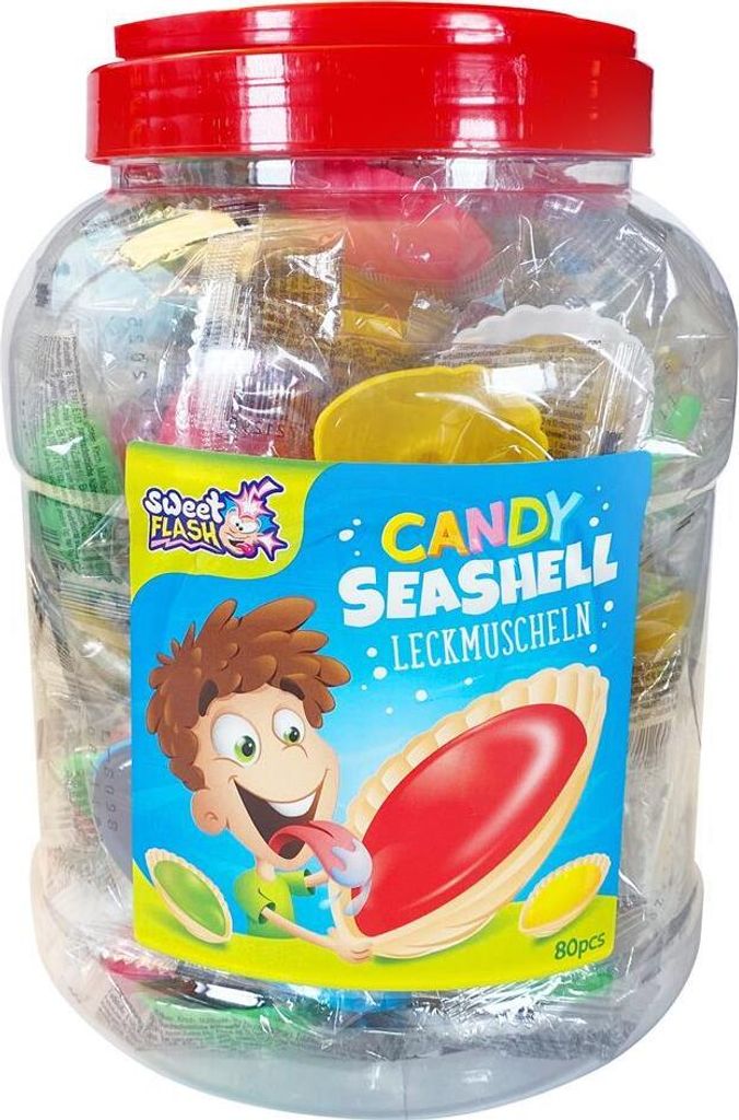Display Komplett Candy Seashells Jar Schleckmuscheln 80 Produktbild 