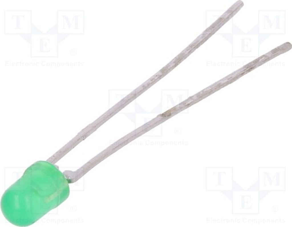 2x LED 3mm 30° TLHG4400-AS12Z LED Dioden THT 3mm grün 16÷32mcd