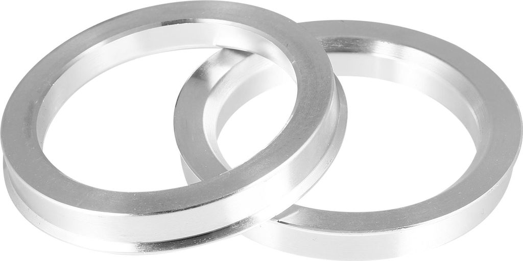 2Stk 73.1mm Aluminium Legierung Auto Nabe zentrische Ringe 57,1 mm