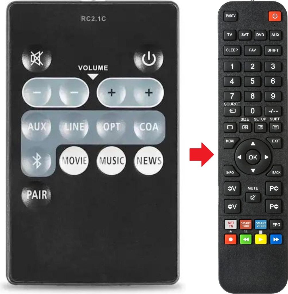 Fernbedienung geeignet für EDIFIER CINESOUND-B7