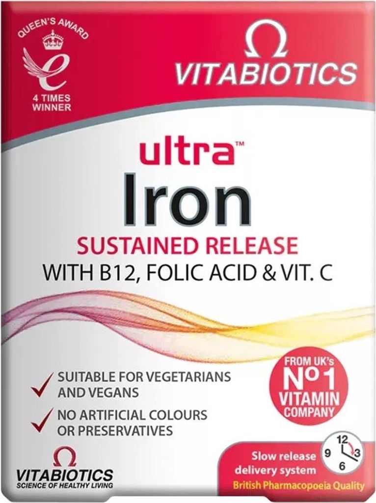 Vitabiotics Ultra Iron, 30 tabletek