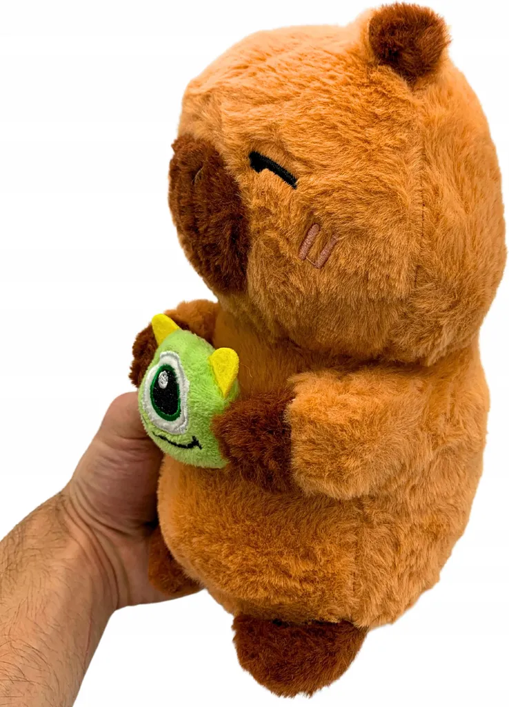 Doudou Capybara Monstre Extraterrestre Peluche de 25cm Originale Verte - 9