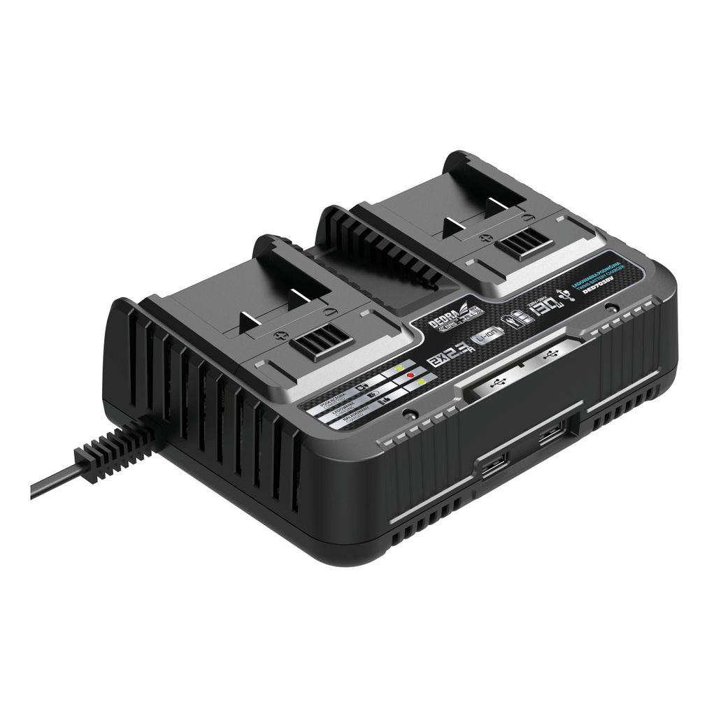 Chargeur De Batterie Double, Dedra Sas+All Ded7038V Image du produit 