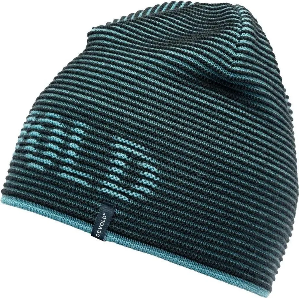 Devold Rib Logo Merino Cameo 58: Berretto da Sci in Lana Merino Premium