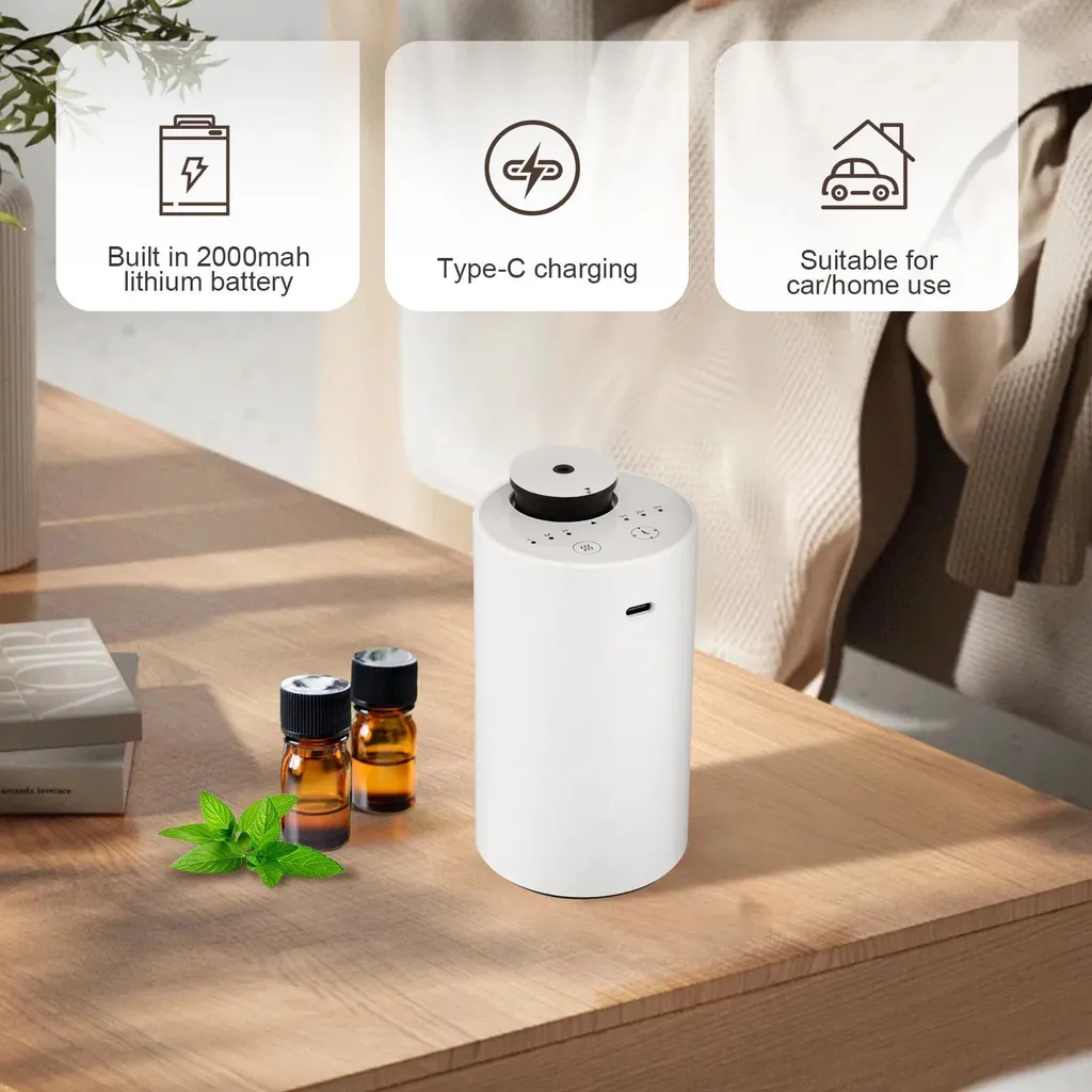 Diffuseur huiles essentielles sans eau blanc nomade fini les fuites - 3